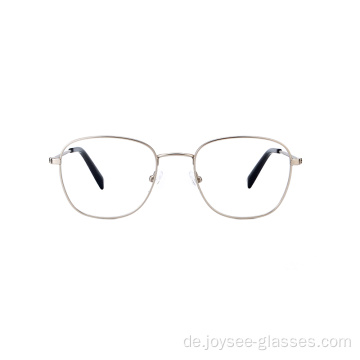 Neueste Retro Oval Vollrandmetall Rezept Augenbrillen Frames für Damen und Männer